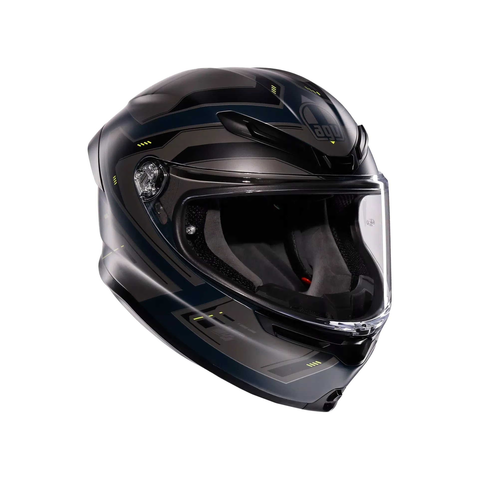 AGV K6 S ヘルメット エンハンス マット グレー/フルオ イエロー | 2118395001022 