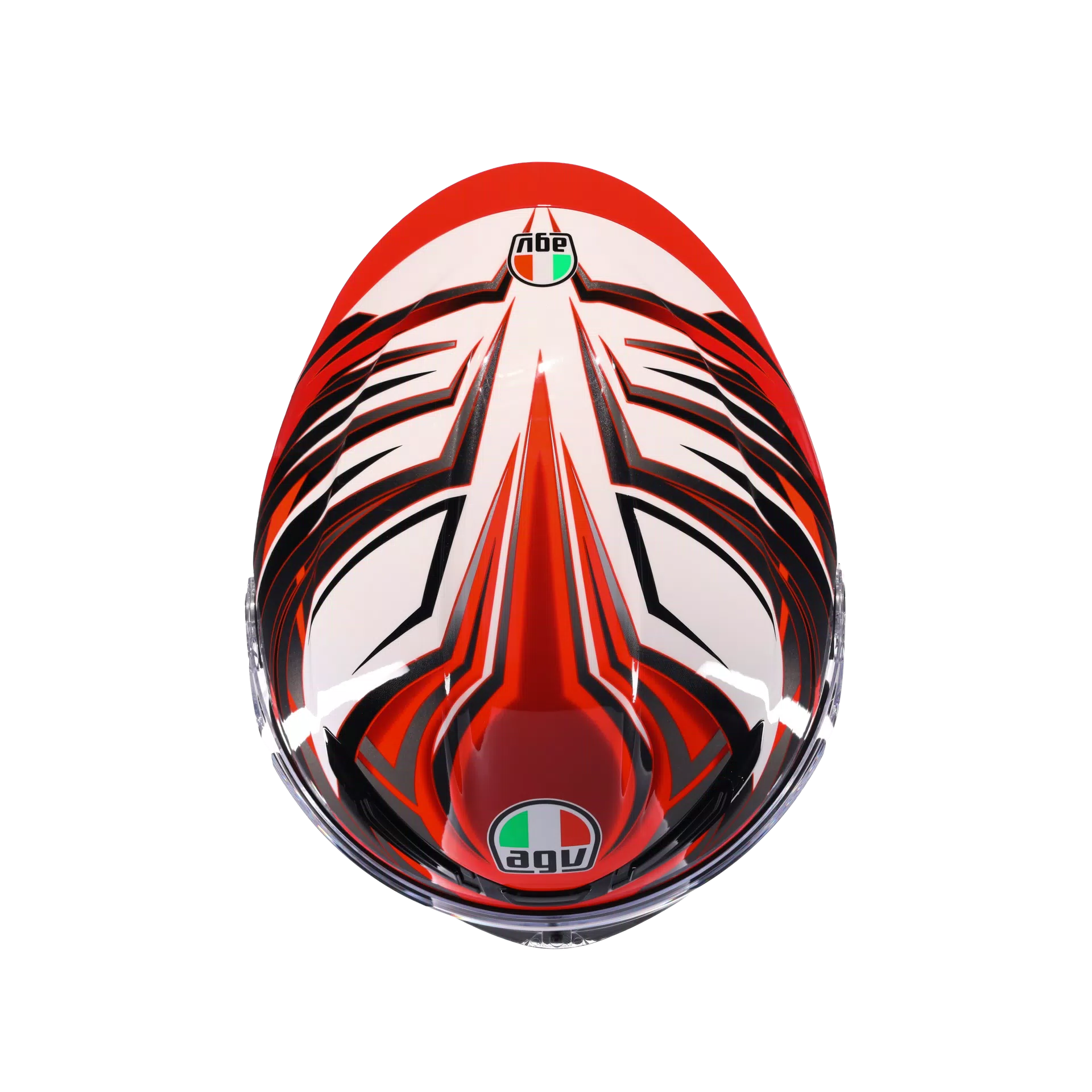 agv k6 red visor AGV K6 S Reeval – White/Red/Grey Helmet with Pinlock & Carbon – TGP MotoRacing