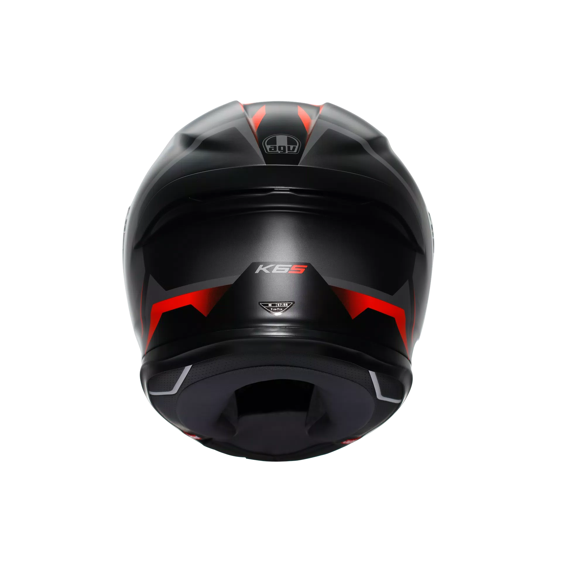 AGV K6 S ヘルメット カーヴ マット ブラック/グレー/レッド | 2118395001024 