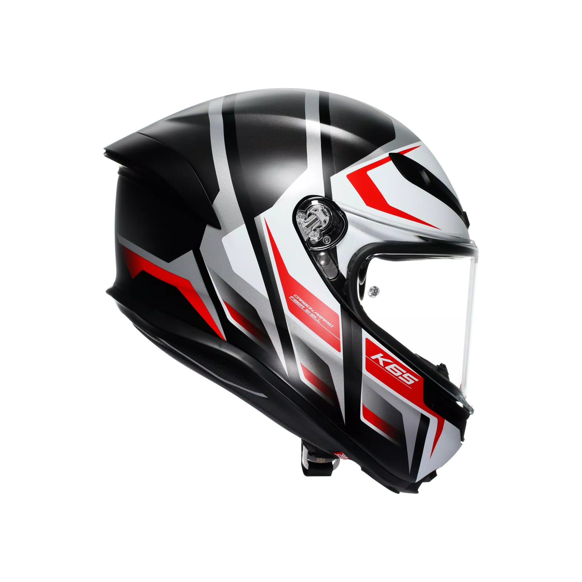AGV K6 S ヘルメット カーヴ マット ブラック/ホワイト/レッド | 2118395001025 
