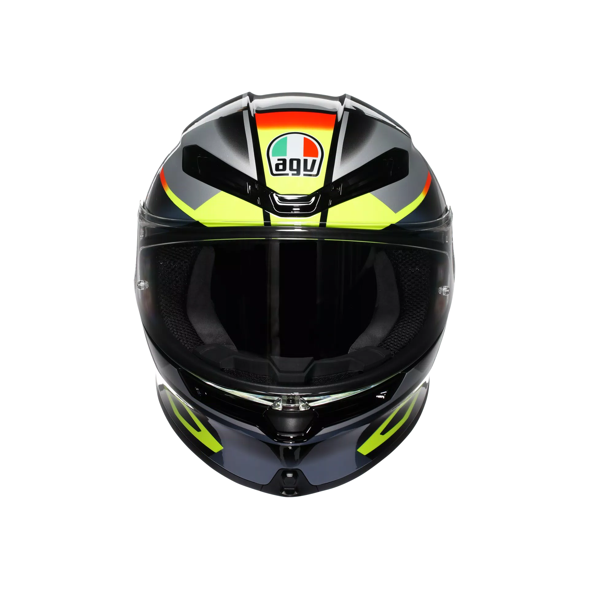 AGV K6 S ヘルメット エラザー ブラック/レッド/フルオ イエロー | 2118395001026 