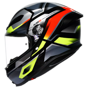 AGV K6 S ヘルメット エラザー ブラック/レッド/フルオ イエロー | 2118395001026 