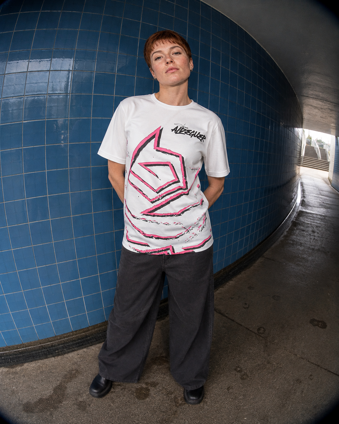 Fermín Aldeguer #54 T-Shirt Replica Herren 2026 IXON – Weiß / Hellrosa