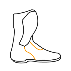 1 pair of Dainese Axial 2 motorcycle boots (Custom Works Design)