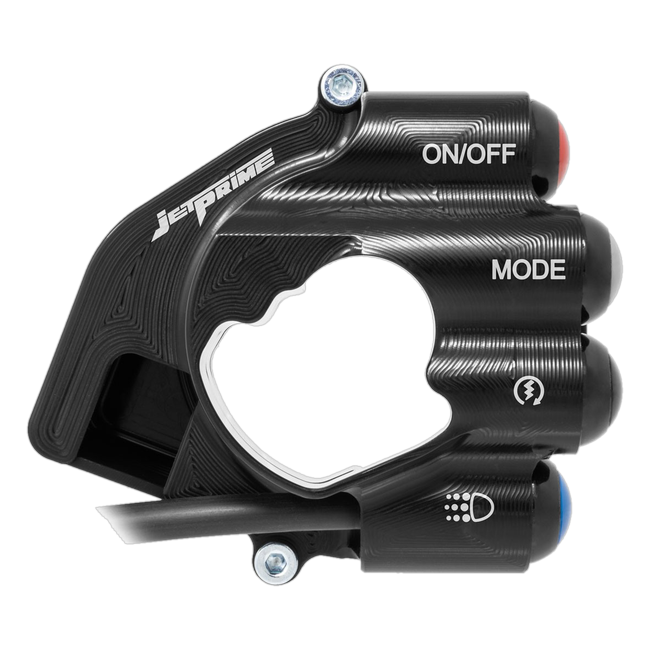 Gasgriffgehäuse mit integriertem Lenkerschalter JetPrime BMW S 1000 RR (23-26) JP CO BM038L – Racing-Belegung