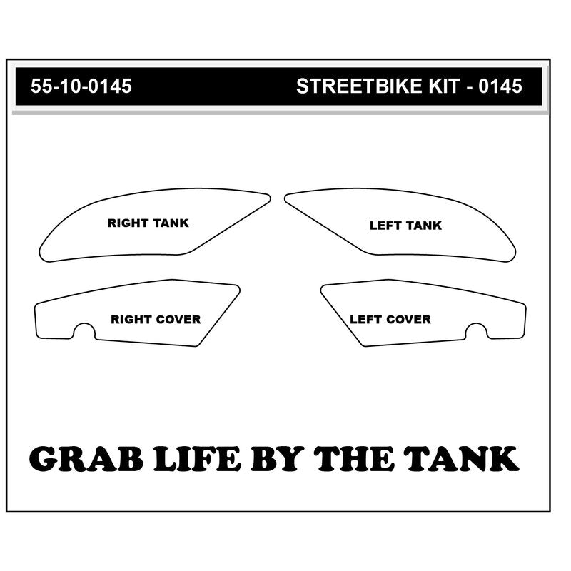 Stompgrip Vulcano Traction Pads Yamaha YZF-R6 RJ27 (17-25) 55-10-0145