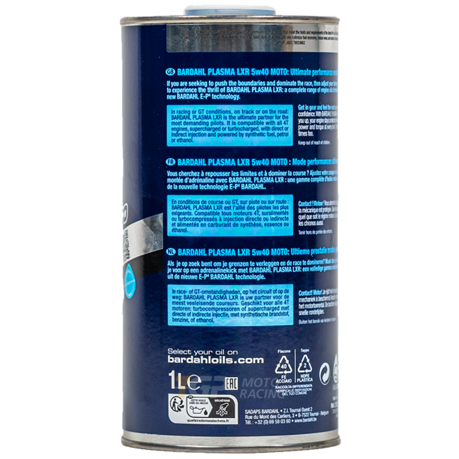 Bardahl 5W40 Plasma LXR - 1 Litre Premium Yağ 