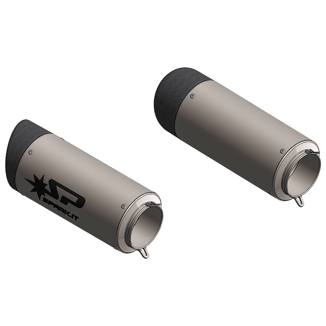 Spark Exhaust Schalldämpfer Paar Dyno Ducati V4/V4 R/V4 S (18-24) GDU8847ST