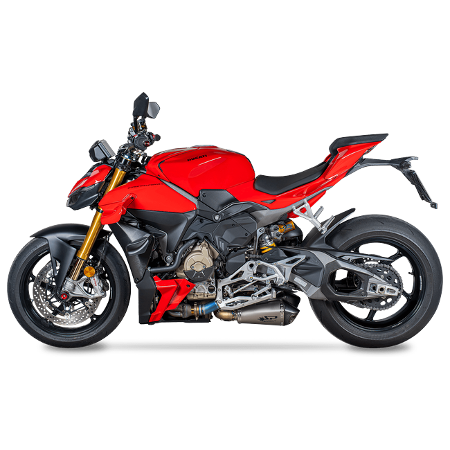 Spark Exhaust Halbkomplette Anlage Racing Satz Konix Evo Titanium Ducati V4/V4 S (25-26) GDU8856T