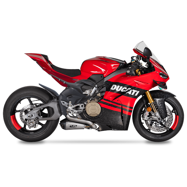 Spark Exhaust Halbkomplette Anlage Racing Satz Konix Evo Titanium Ducati V4/V4 S (25-26) GDU8856T