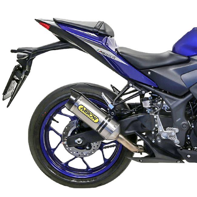 Arrow slip-on thunder aluminum yamaha yzf-r3 (15-18) 71831AK