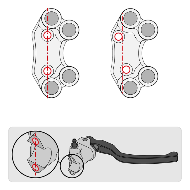 Lenkerschalter Street rechts JetPrime Aprilia RS 660 (20-24) JP PLD 660 – fluchtendes Lochbild