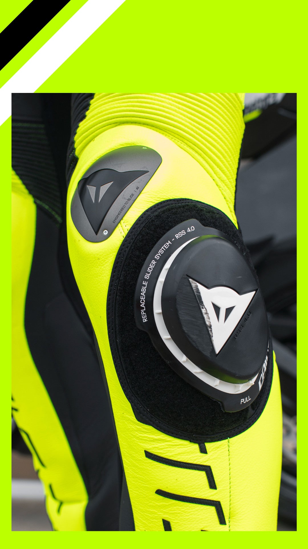Dainese Audax D-ZIP combinaison en cuir une pièce – combinaison de course perforée | hommes | noir/jaune néon 