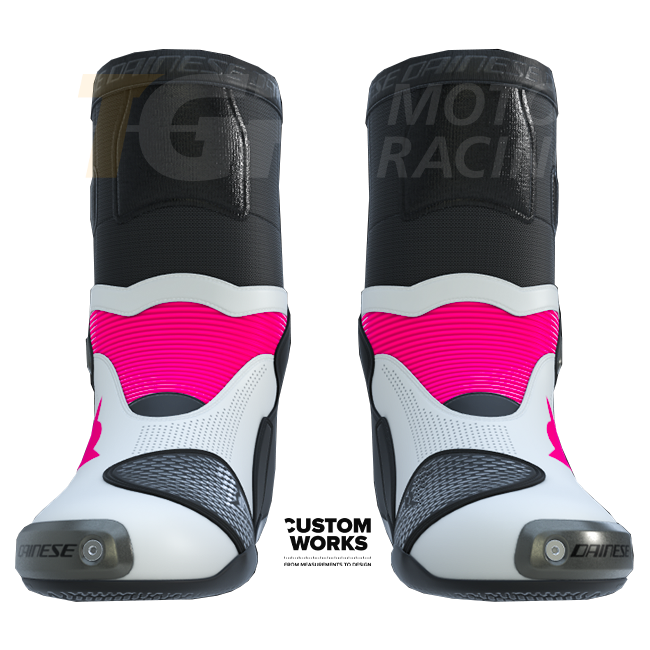 Dainese Axial 2 Air stivali da corsa e moto stradali | Uomo | Fuxia / Bianco | Custom Works 