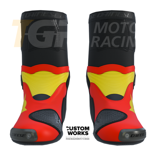Dainese Axial 2 Racing und Straßen Motorradstiefel Herren | Spagna Edition | Custom Works