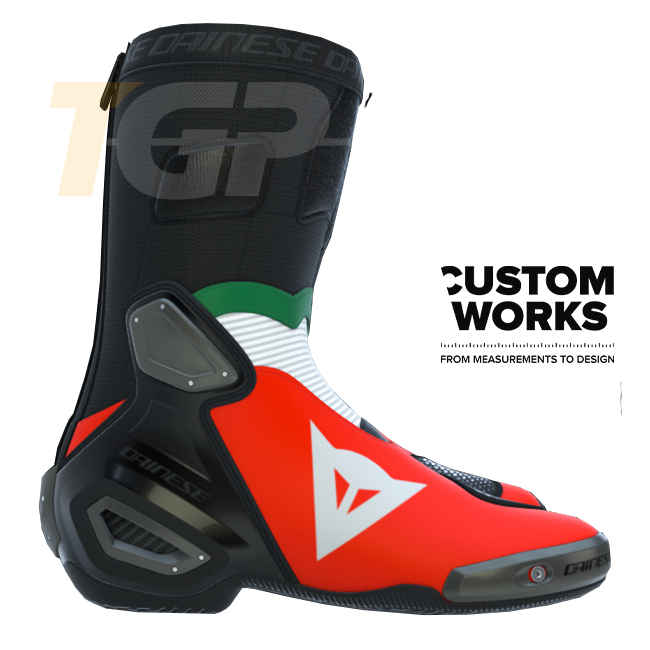 Dainese Axial 2 Racing und Straßen Motorradstiefel Herren | Italia Edition | Custom Works
