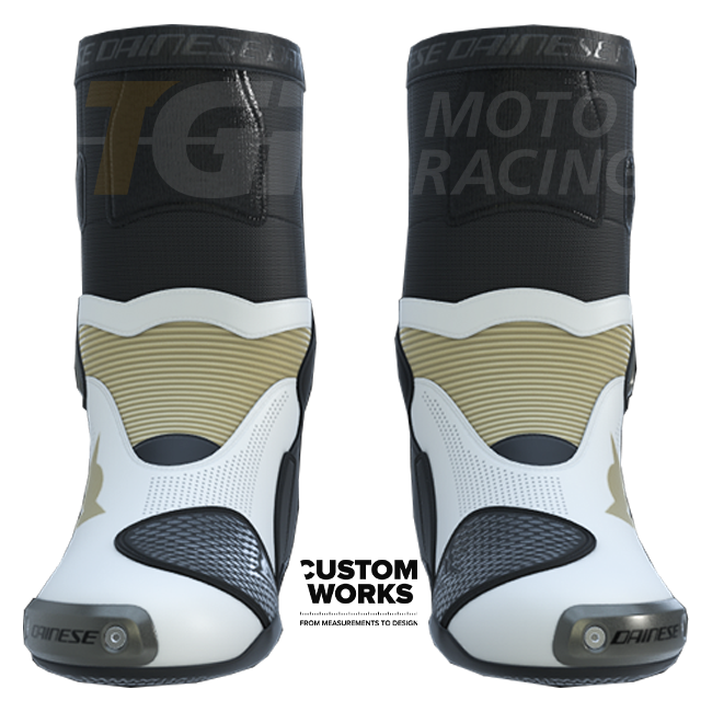 Dainese Axial 2 Air racing e stivali da moto stradali | Uomo | perla bianco / magnesio | Custom Works 