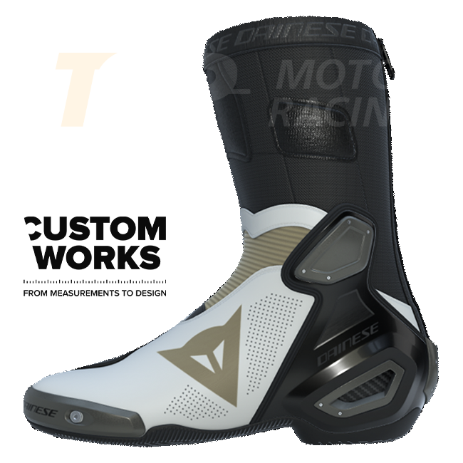 Dainese Axial 2 Air racing e stivali da moto stradali | Uomo | perla bianco / magnesio | Custom Works 