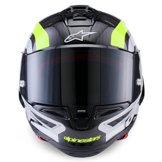 Alpinestars Supertech R10 Helm Arius Gelb Fluo Glanz 8203926-1699