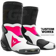 Dainese Axial 2 stivali da moto Racing e stradali | Uomo | Fuxia / Bianco | Custom Works 