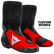 Dainese Axial 2 Racing and street motorcycle boots Marco Bezzecchi Replica 2026 | Men | Fluo Red / Black | Custom Works 