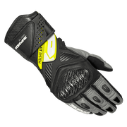 Guanti da moto in pelle Spidi Carbo Fit Racing | Uomo | Nero/Giallo fluorescente | A226394 