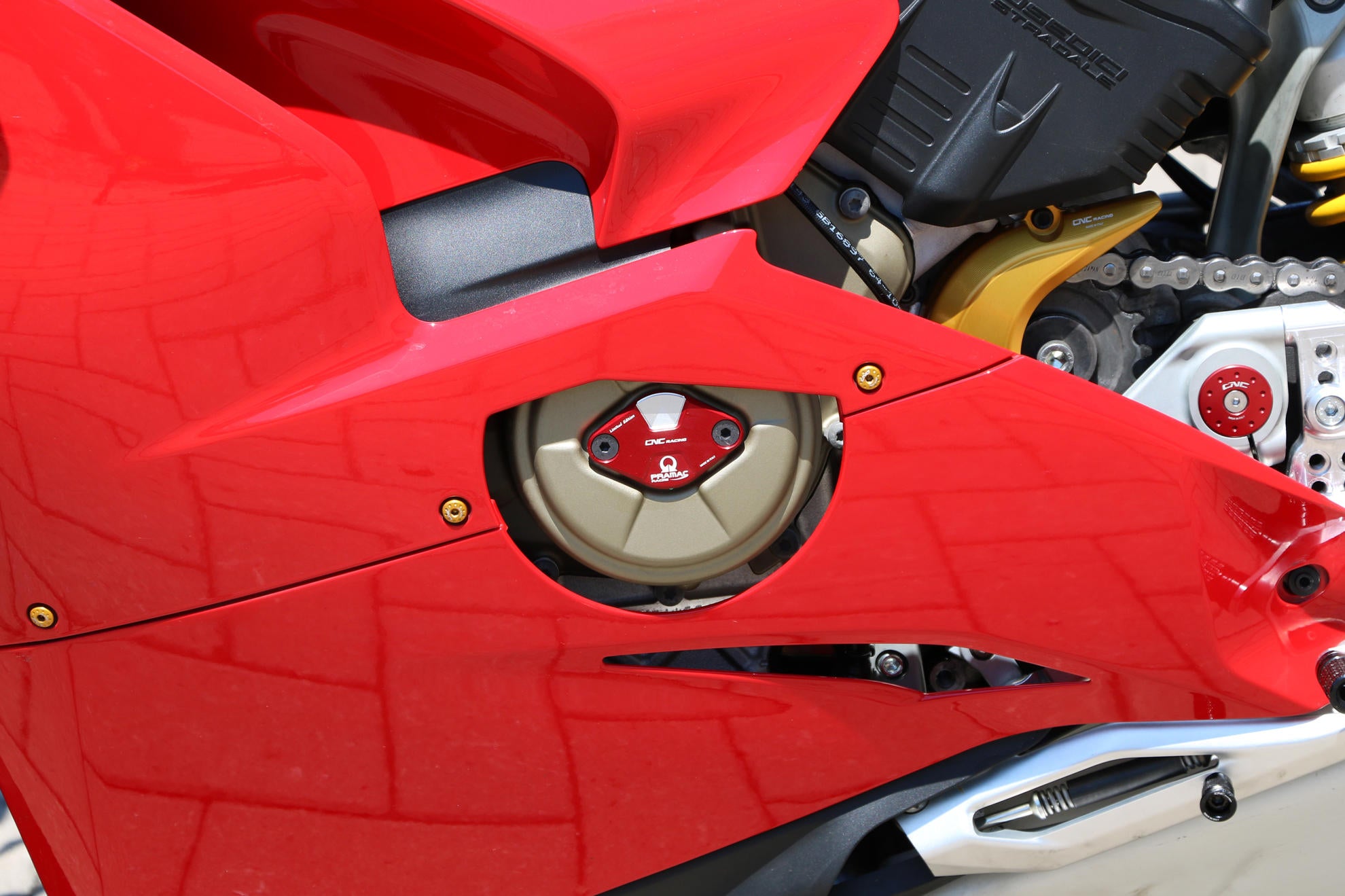 Zündungsdeckel / Timing Inspection Cover Pramac Racing Limited Edition CNC Racing Ducati Panigale V4/S (2025-2026) CF266PR