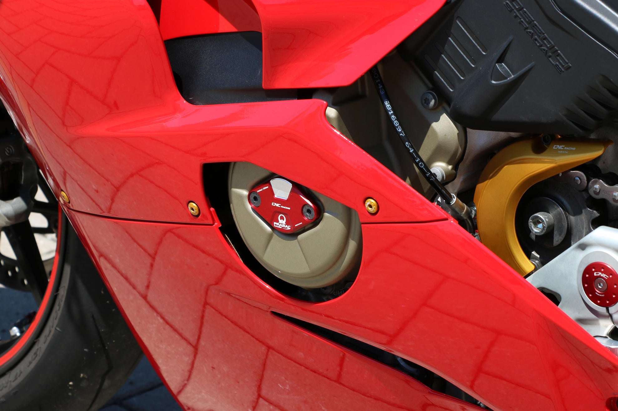 Zündungsdeckel / Timing Inspection Cover Pramac Racing Limited Edition CNC Racing Ducati Panigale V4/S (2025-2026) CF266PR