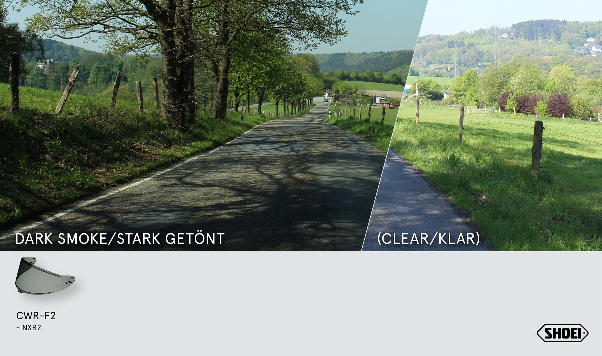 Visière Shoei X-SPR PRO (CWR-F2PN) fortement teintée 