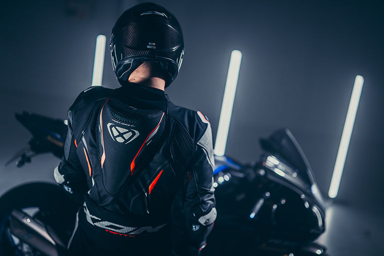 IXON Demonio one-piece suit Leather Suit – perforated racing suit | men | black/white/red 