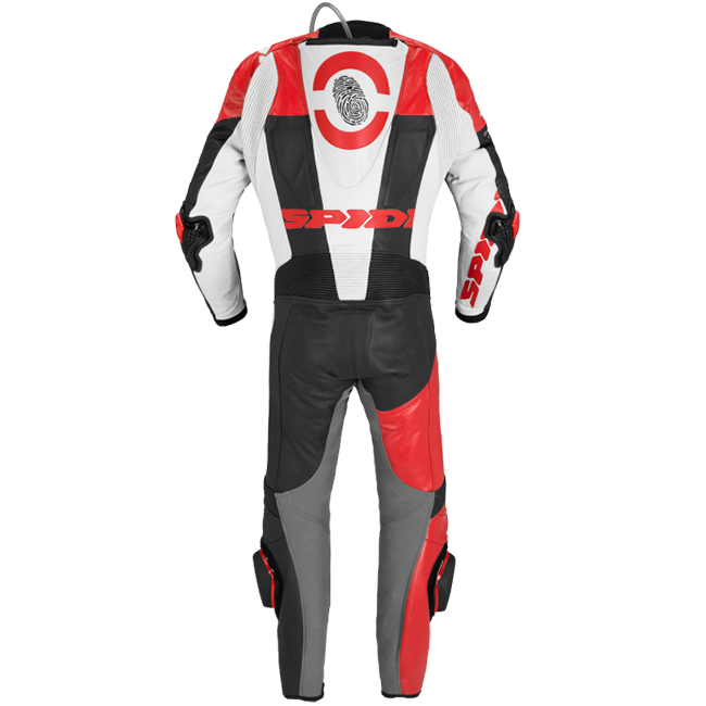 Spidi DP-Progressive tuta intera Tuta in pelle – Tuta da pista perforata | Uomo | Rosso | Y161014 
