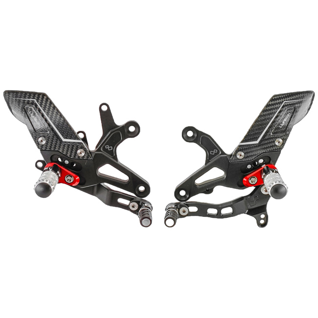 ระบบการวางเท้า R Lighteech กลับวงจร Kawasaki ZX-6R/636/RR (05-25) FTRA009R