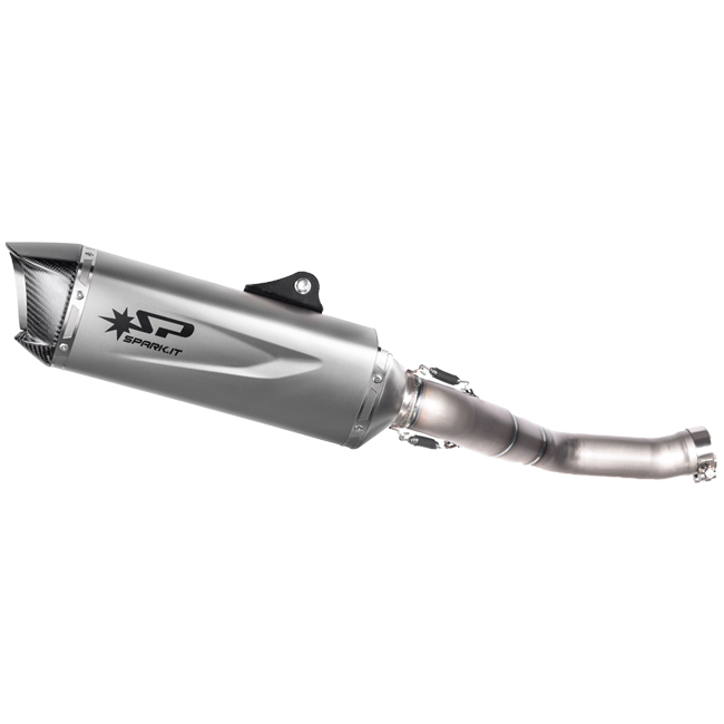 Spark Exhaus Slip-On Force Evo + Kat Sostituzione Tubo Kawasaki ZX-10 R/RR (16-20) GKA8818T
