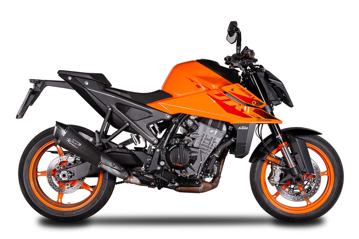 Spark Exhaust Slip-On Konix Evo Dark Euro 5+ Edelstahl KTM 990 RC R (25-26) GKT0121DOM