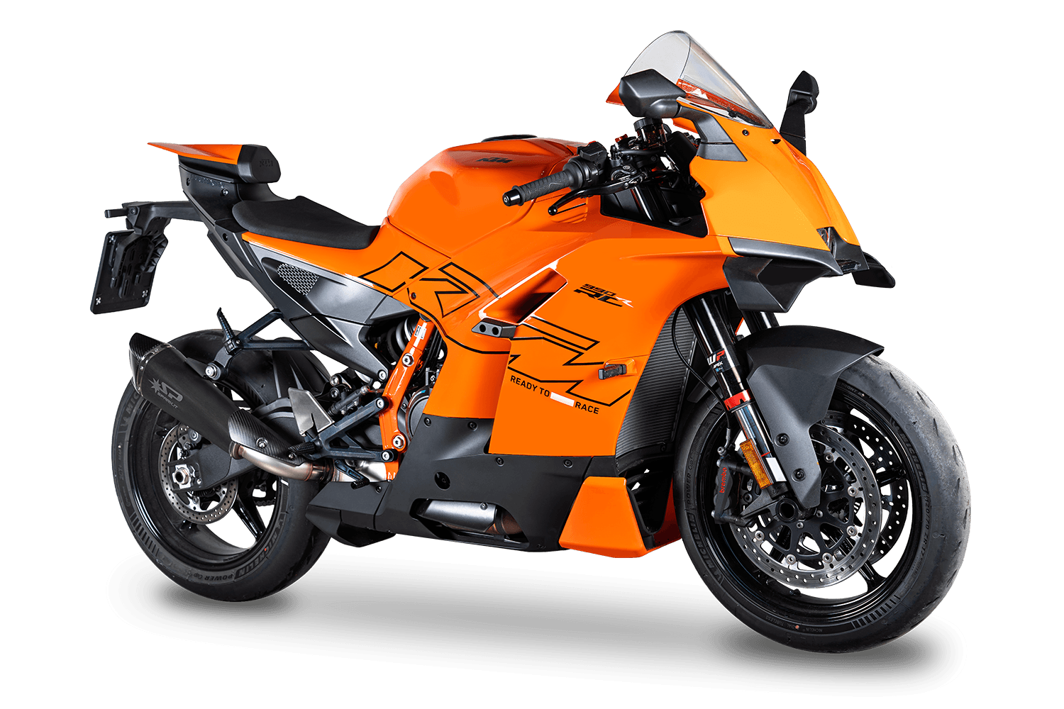 Spark Exhaust Slip-On Konix Evo Dark Euro 5+ Edelstahl KTM 990 RC R (25-26) GKT0121DOM