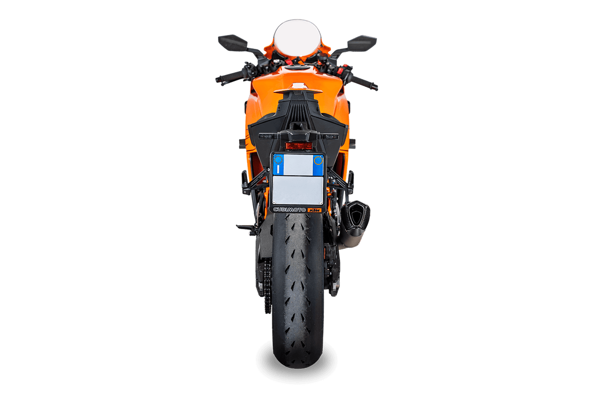 Spark Exhaust Slip-On Konix Evo Dark Euro 5+ Edelstahl KTM 990 RC R (25-26) GKT0121DOM