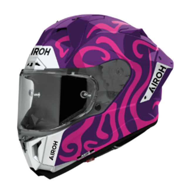Airoh GP 800 SWAIN Purple Gloss – Carbon Full Face Helmet – TGP MotoRacing