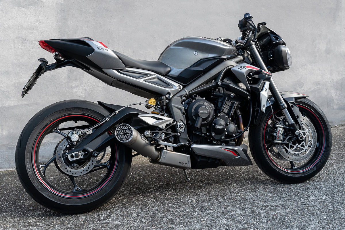 Spark Exhaust Halbkomplette Anlage Satz Grid-O Euro5 Standard Mount Triumph Street Triple 765 R/RS (20-22) GTR0503TOM