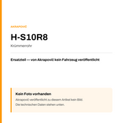 Akrapovic Krümmerrohr H-S10R8 — Platzhalter, kein Herstellerfoto verfügbar