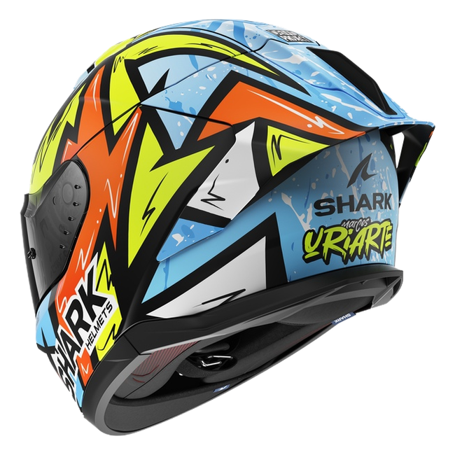 Shark Skwal Cup Helm Marcos Uriarte 2026 Replica KBY HE6540 — Dreiviertelansicht von hinten