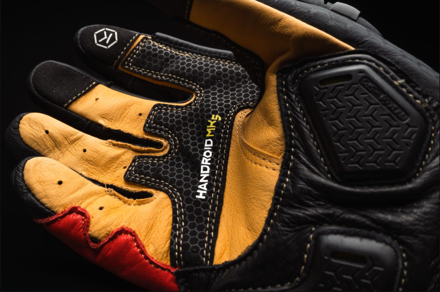 Knox Handroid MK5 Racing Lederhandschuhe | Herren | Rot | 11769404105