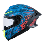 Just1 J-STR Helm Titan Rot / Blau / Schwarz Matt 6030390214004