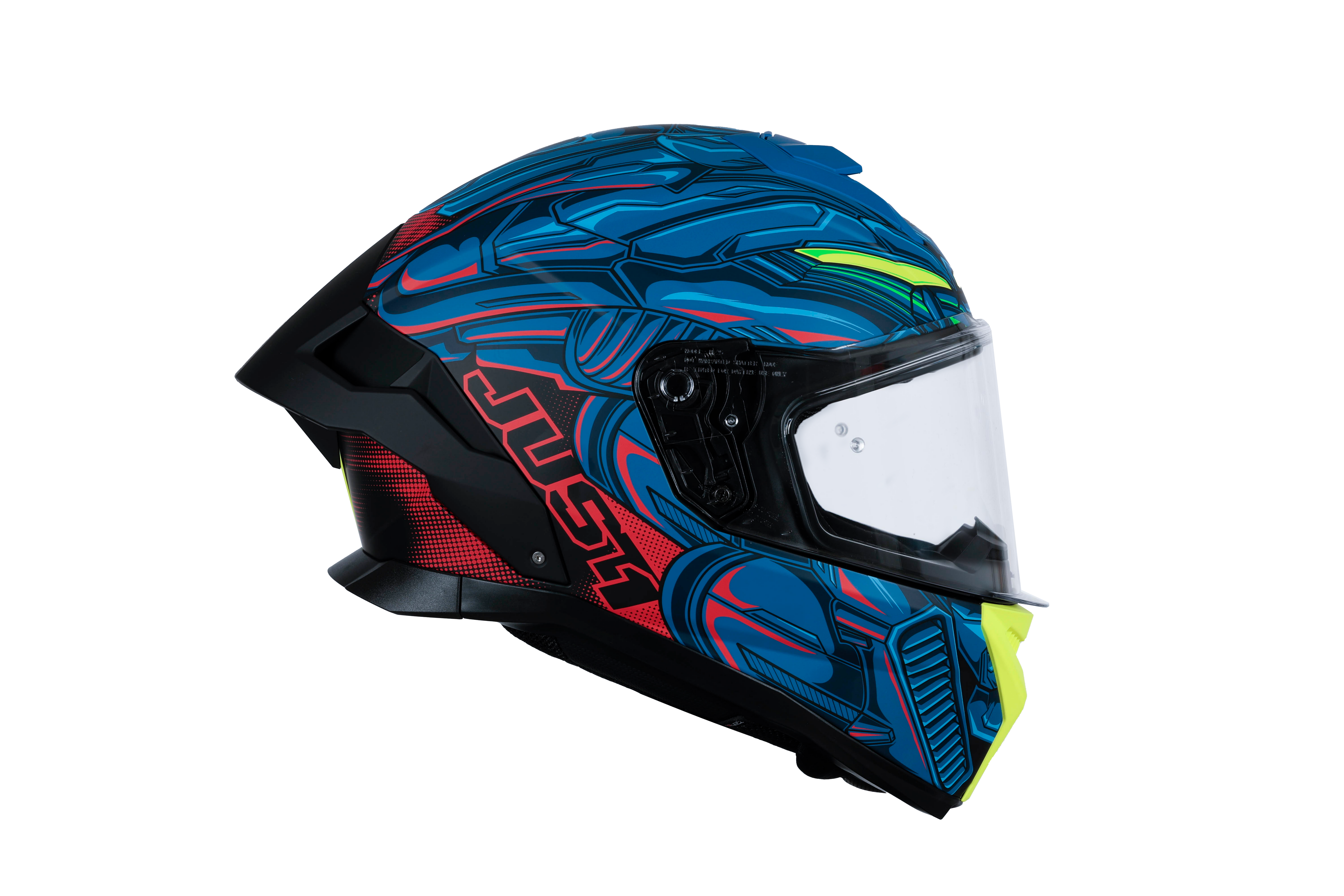 Just1 J-STR Helm Titan Rot / Blau / Schwarz Matt 6030390214004