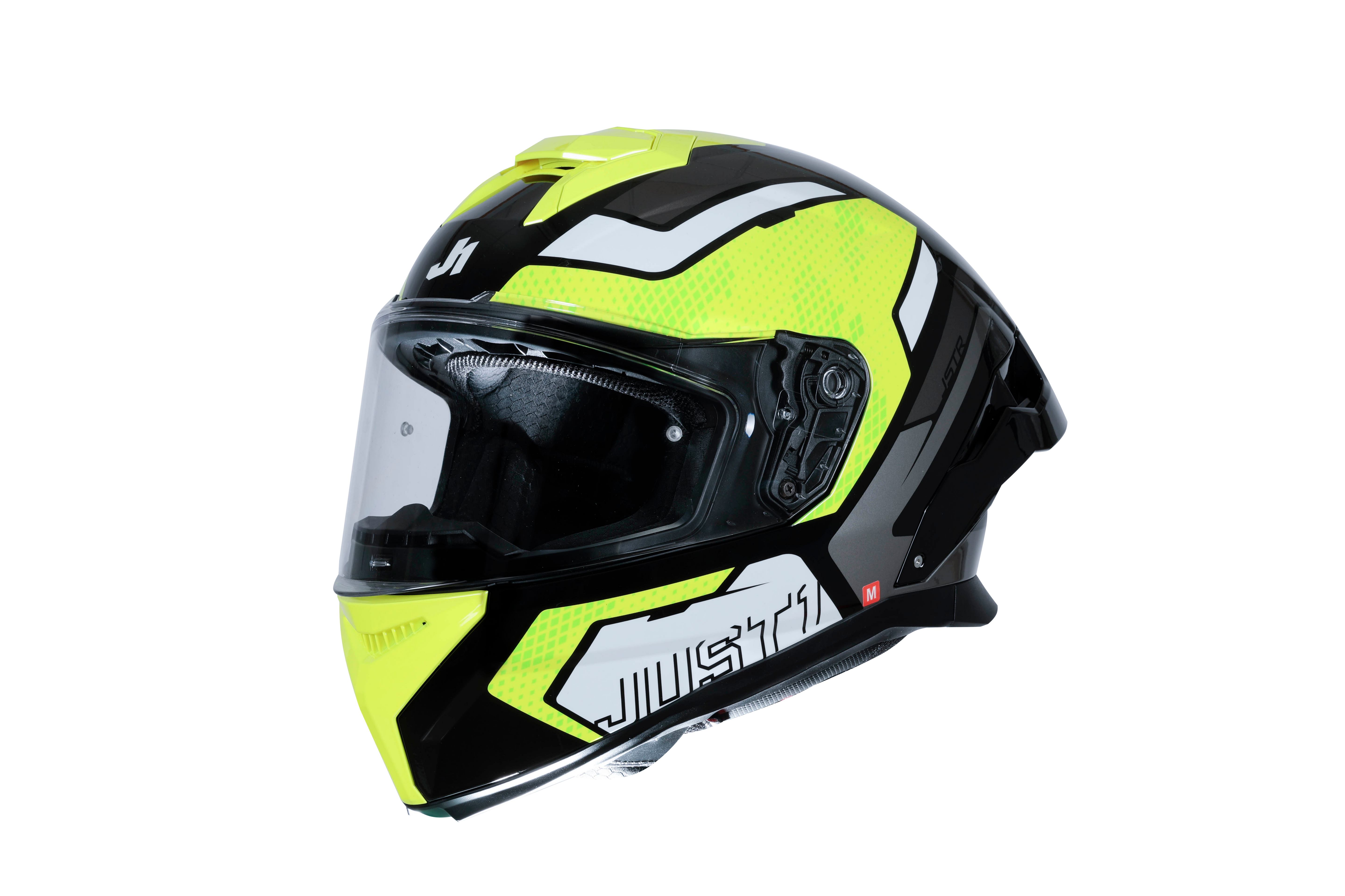 Just1 J-STR Helm Unie Neongeel / Zwart Glans 6030390191001 