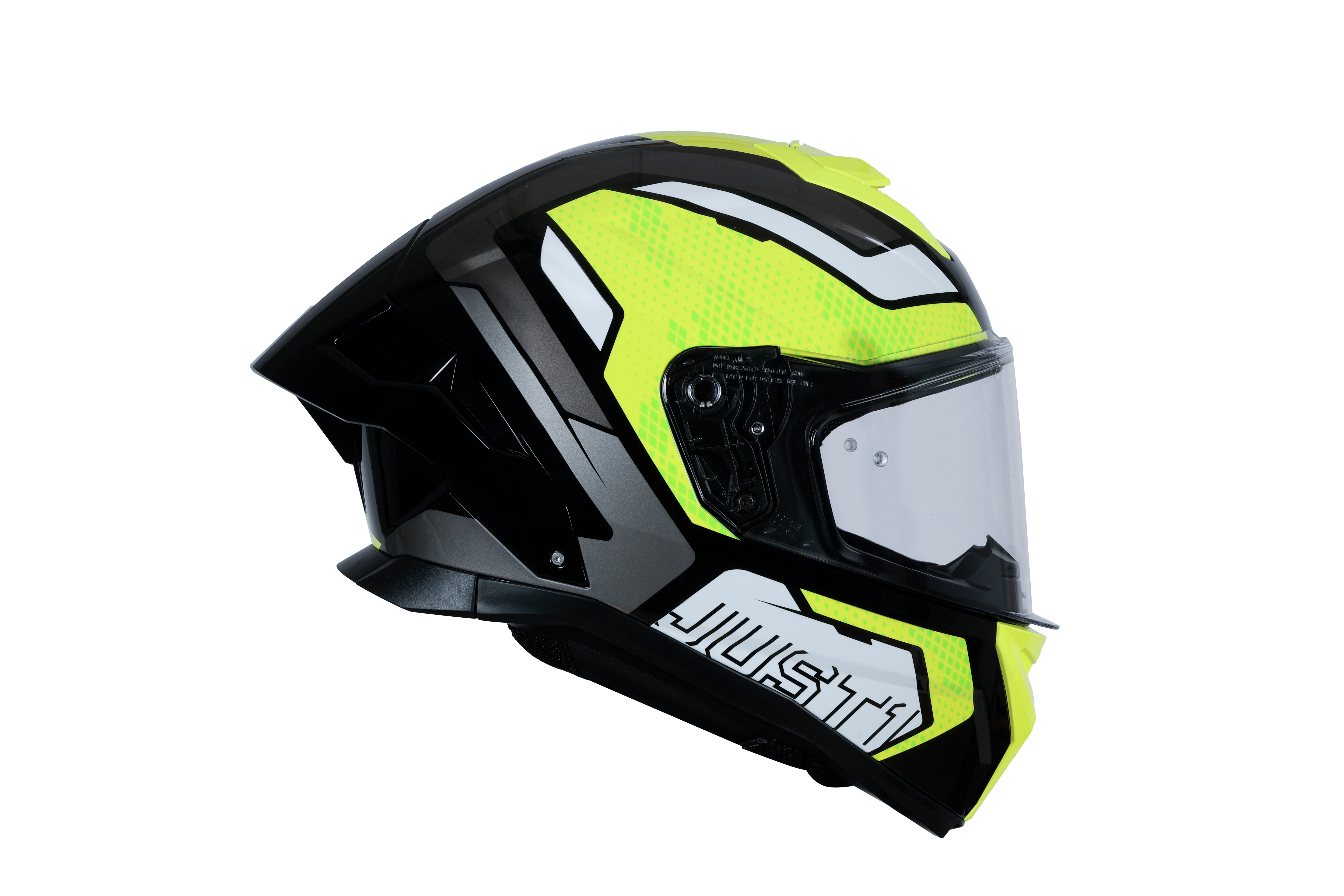 Just1 J-STR Helm Unie Neongeel / Zwart Glans 6030390191001 