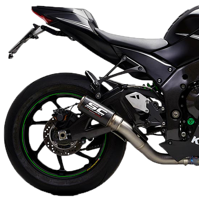 SC-Project Slip-On CR-T + KAT-vervangpijp Kawasaki ZX-10 R/RR (16-20) K22A-DET36 