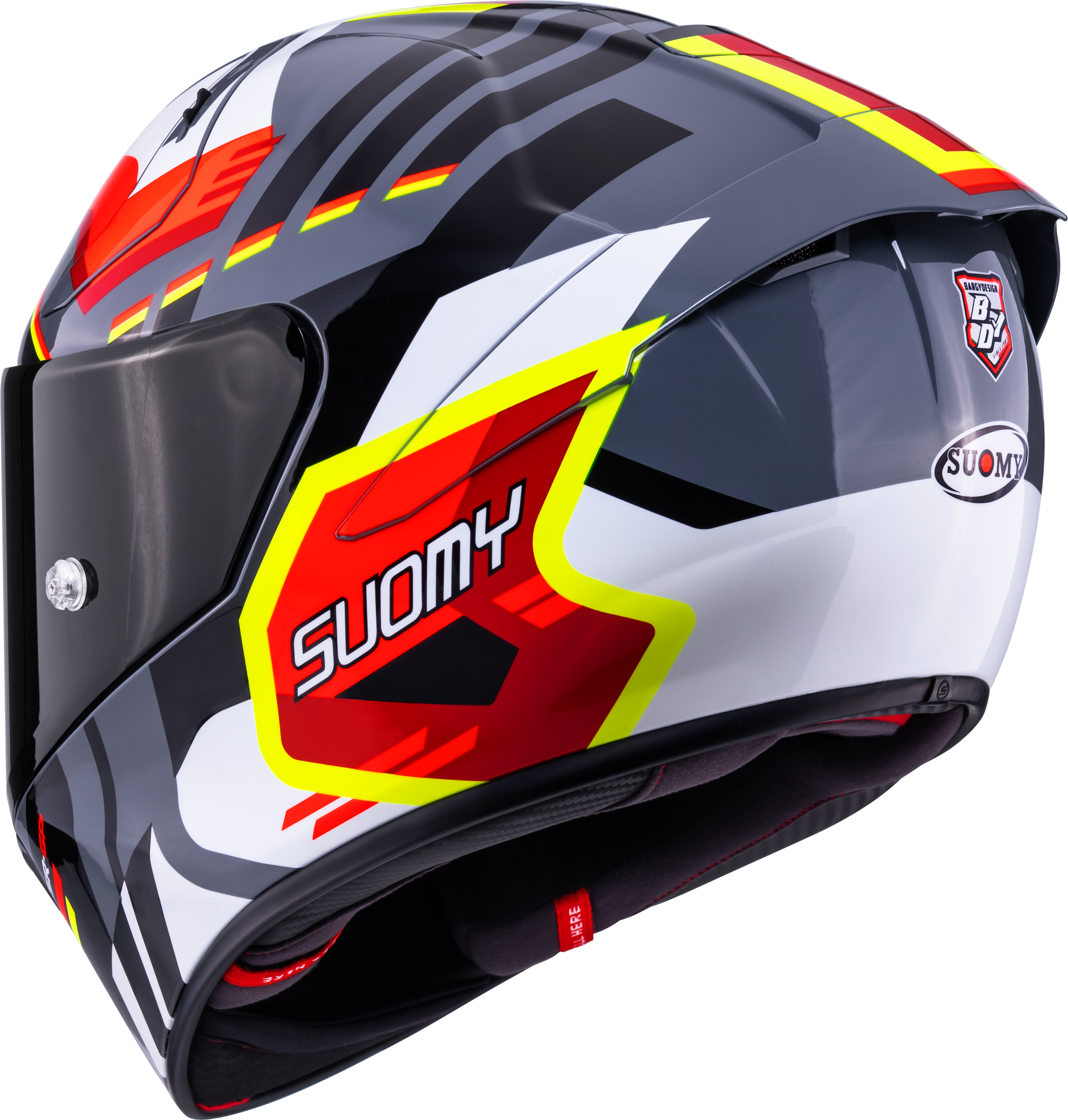 Casco Suomy SR-GP Evo Infrared Bianco/Nero/Rosso K6S20024 