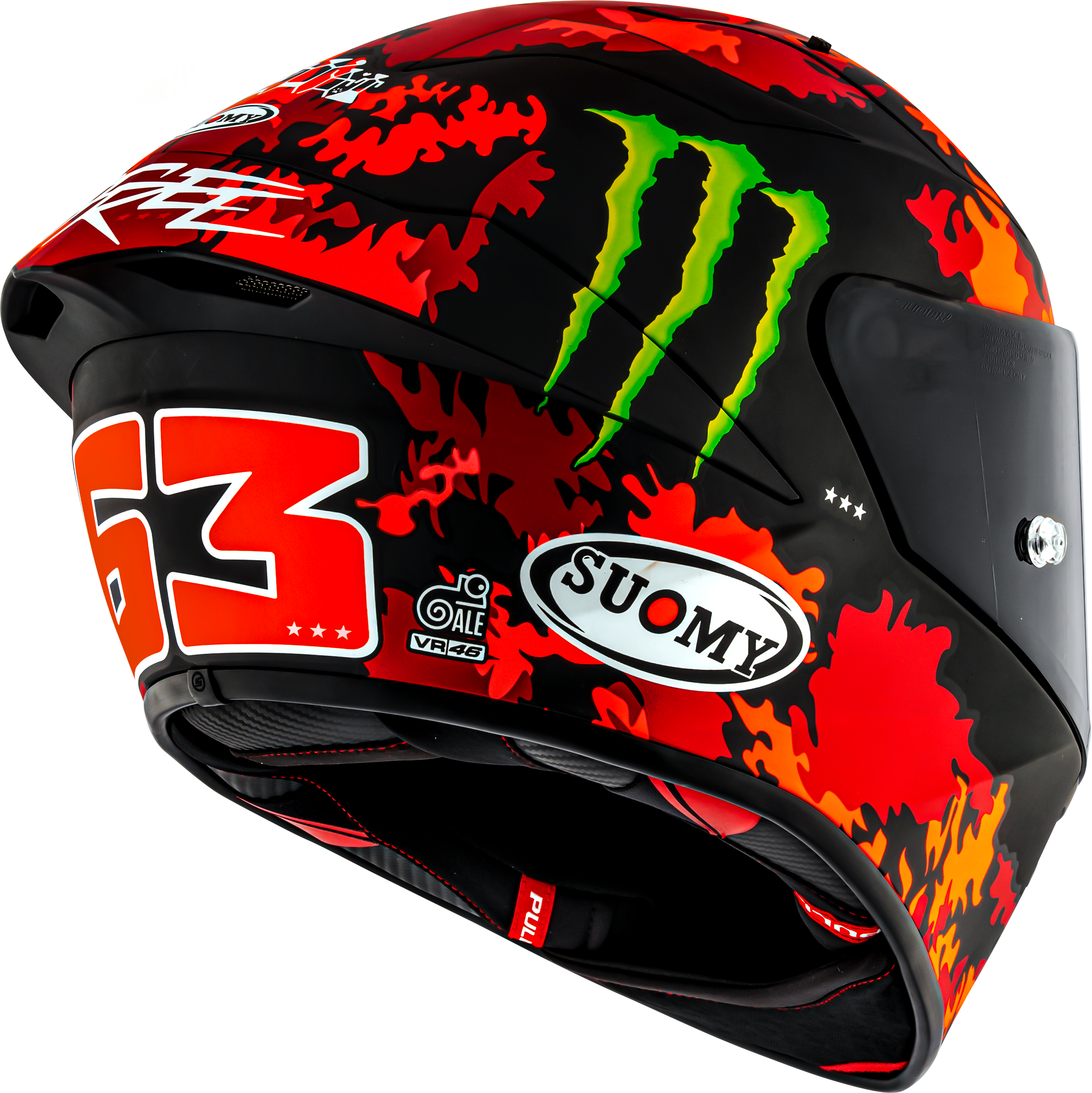 Suomy S1-XR GP Helmet Francesco Pecco Bagnaia Monster Replica 2025 K6SX0017 