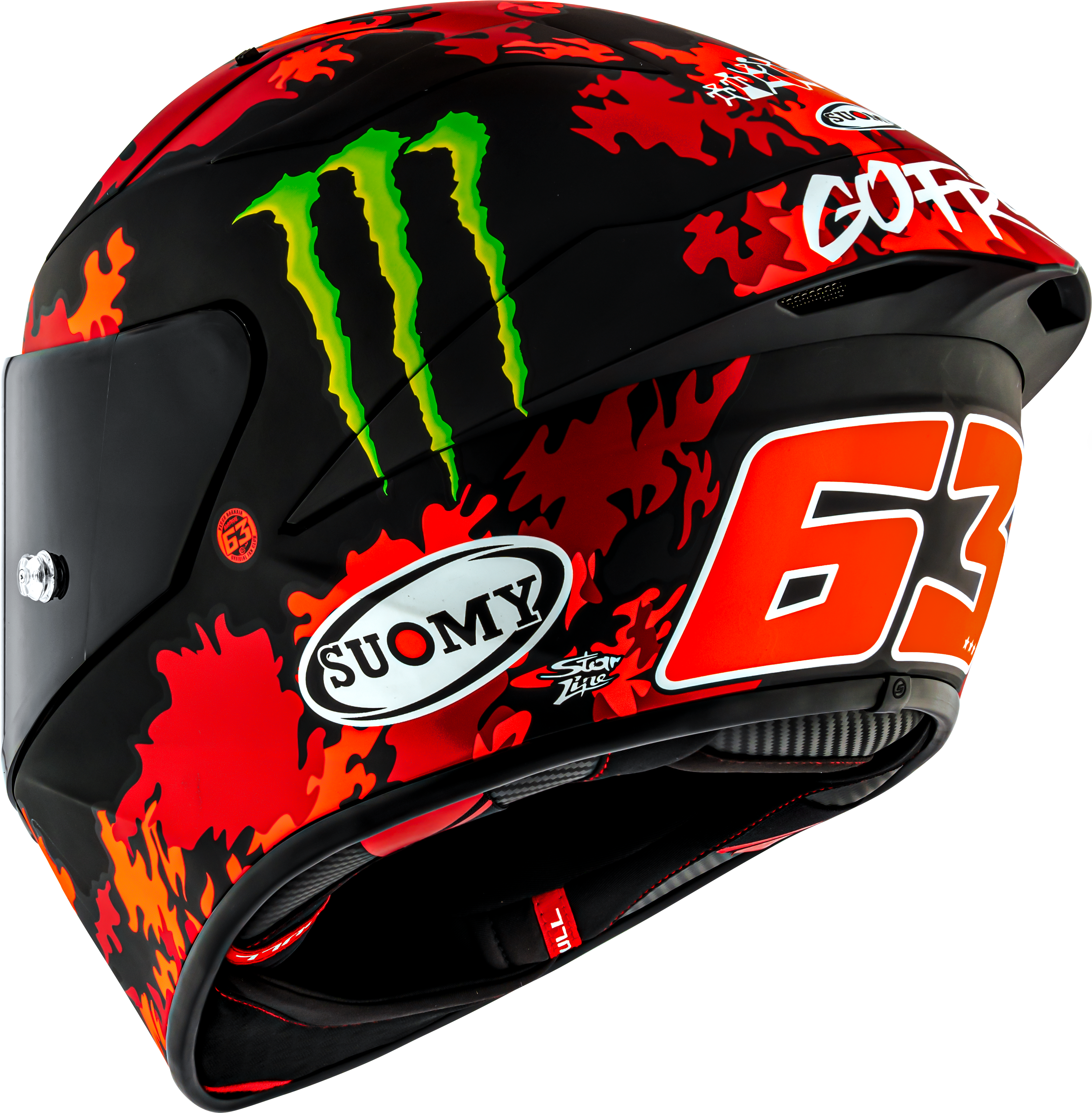 Suomy S1-XR GP Helmet Francesco Pecco Bagnaia Monster Replica 2025 K6SX0017 