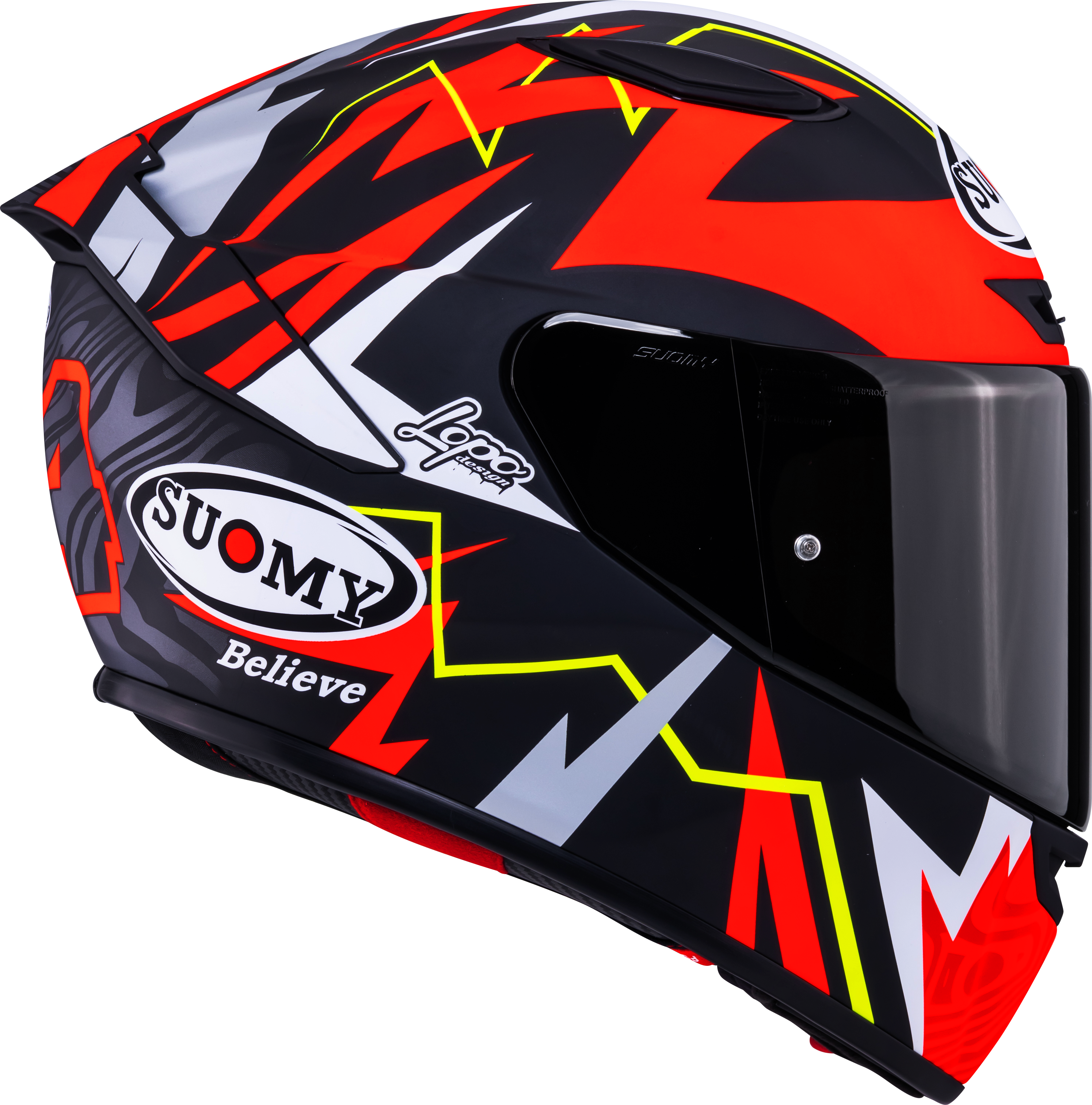 Suomy Track-1 Casco Mate Rojo Réplica de Sam Lowes 2025 K6T10020 